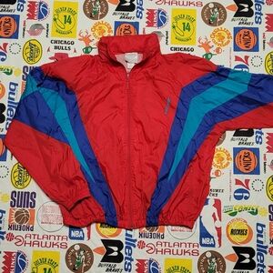 Vintage Adidas hidden hood windbreaker